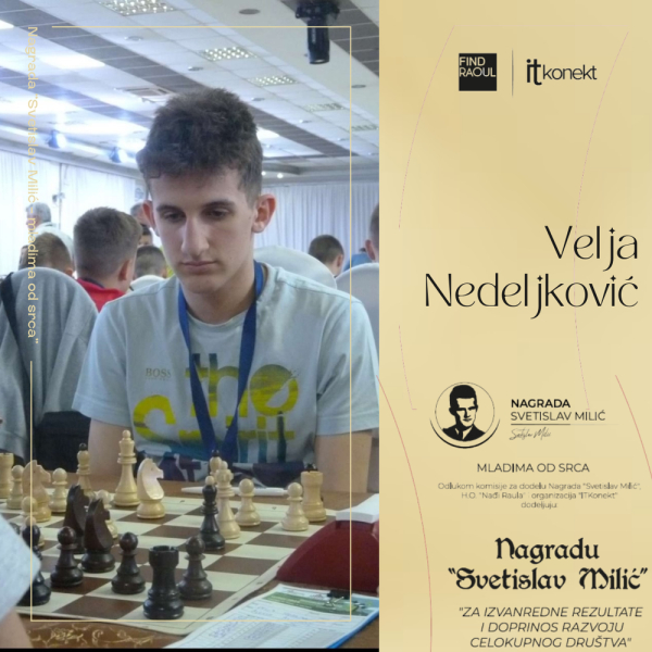 Nagrada Svetislav Milić – mladima od srca za mladog šahistu iz Niša