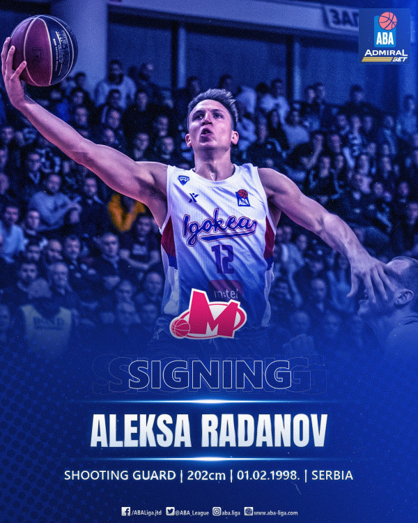 Aleksa Radanov novi košarkaš Mege
