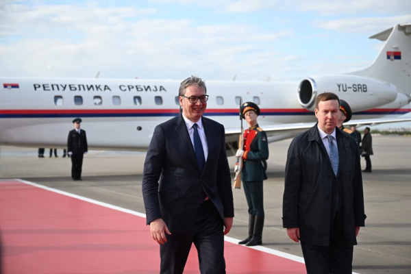 Aleksandar Vučić doputovao u Moskvu