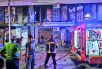 Zapaljene prostorije SNS u Valjevu